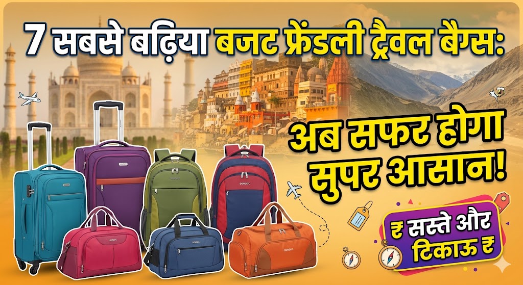 7 सबसे बढ़िया बजट फ्रेंडली ट्रैवल बैग्स: अब सफर होगा सुपर आसान!