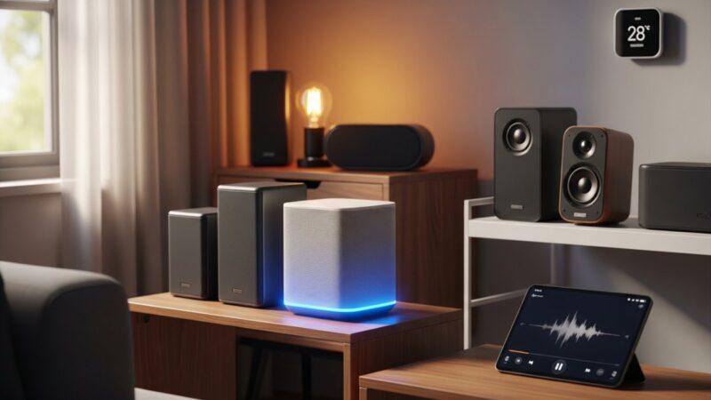 Smart Bluetooth Speakers for Home Automation and Music